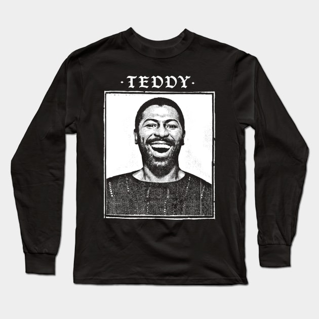 Teddy Pendergrass / 80s Retro Soul Fan Design Long Sleeve T-Shirt by DankFutura